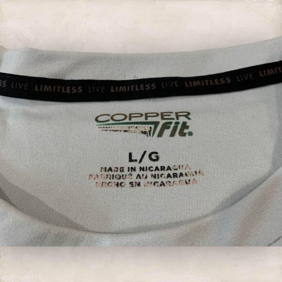 Copper Fit T-Shirt Men’s Size Large Gray Athletic Gym Fitness Sports Training - Picture 2 of 6